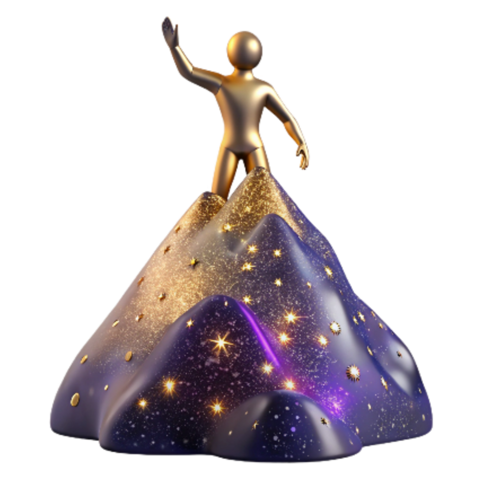 stunning vintage Silhouette of Person Reaching for Floating Orb Isolated premium png