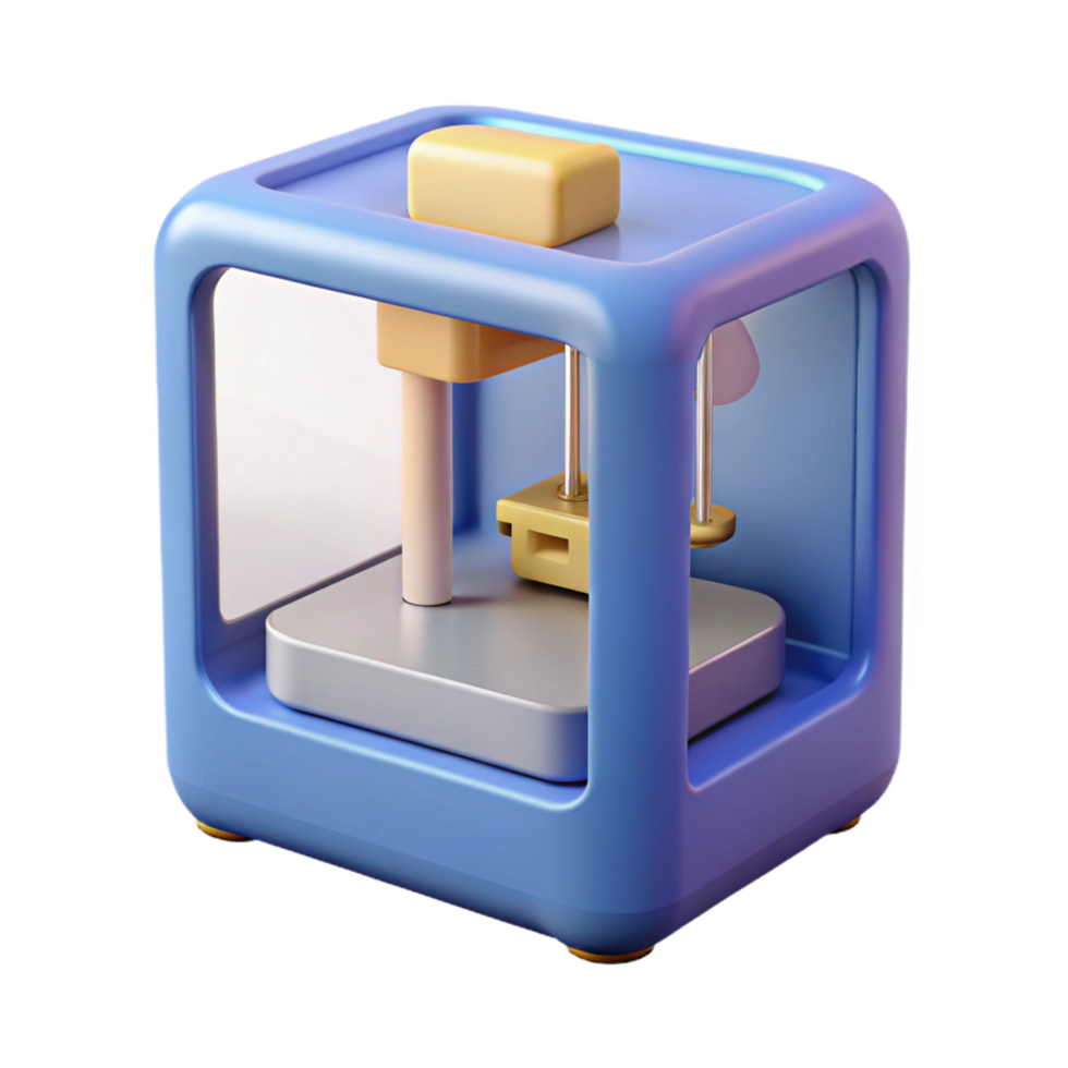 serene artistic 3D printer exclusive png