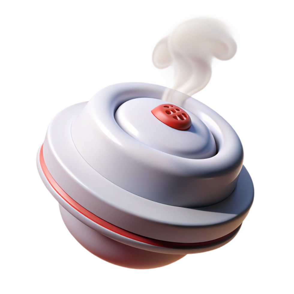 elegant abstract Smoke detector 4K png