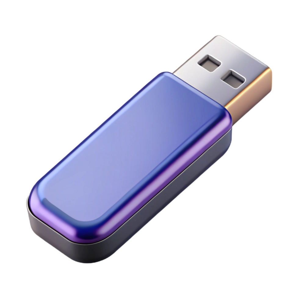 serene abstract USB flash drive with metal casing high quality png