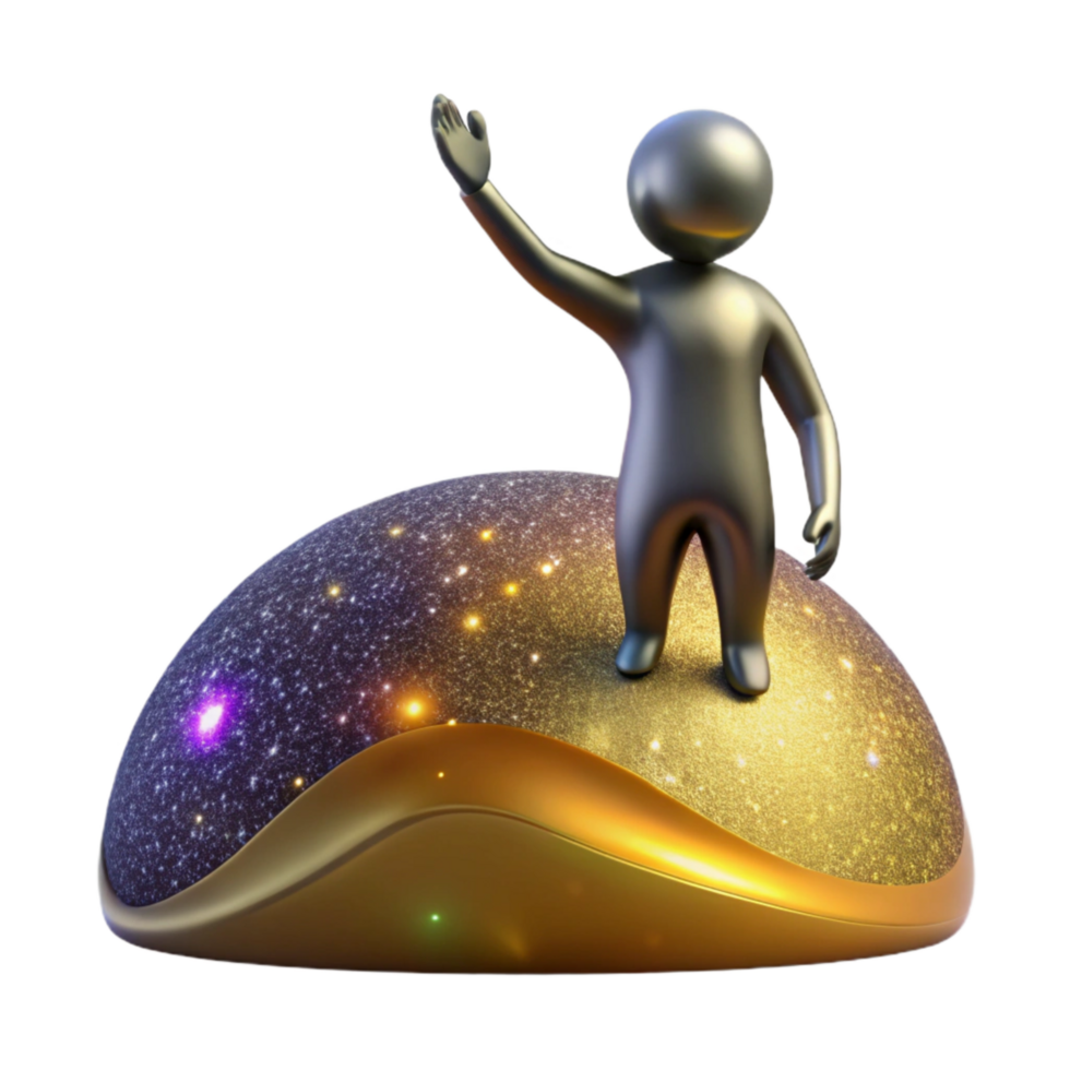 wonderful artistic Silhouette Reaching Beyond Horizon Isolated Element exclusive png