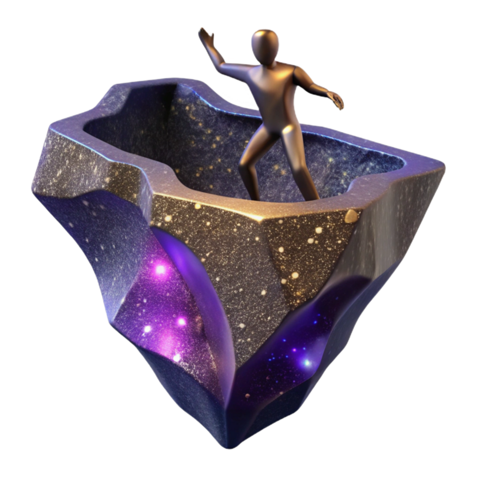 magnificent creative Silhouette Reaching Across Chasm Isolated Element png