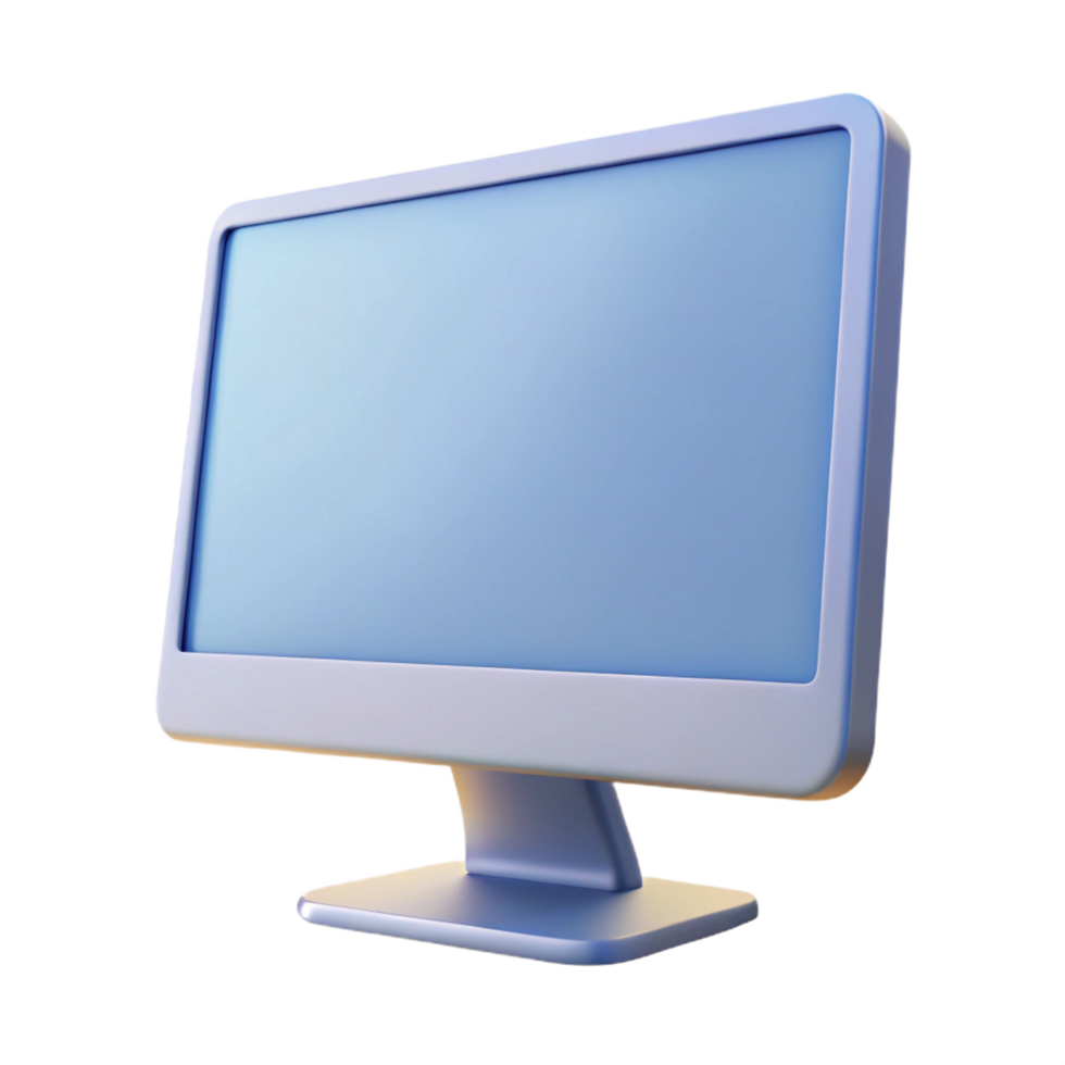 vibrant creative Desktop computer monitor with thin bezel 4K png