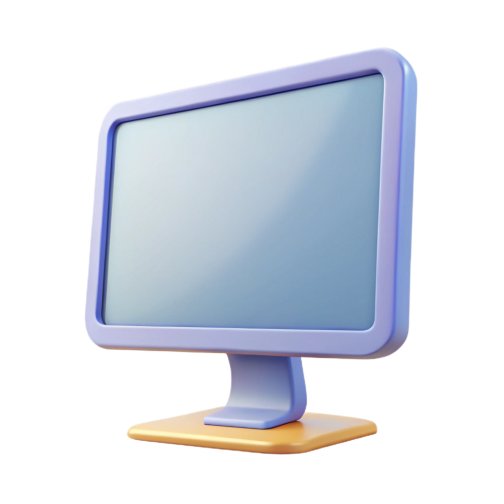 wonderful modern Desktop computer monitor with thin bezel professional png