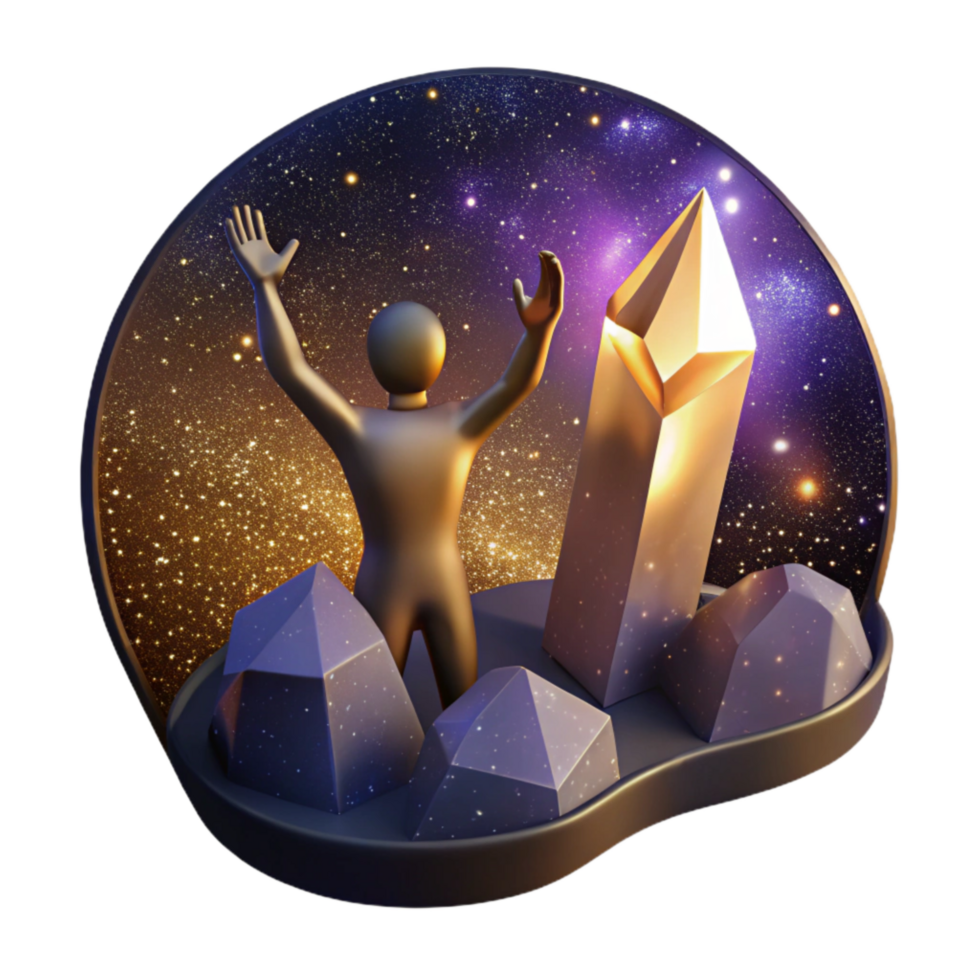 dramatic classic Silhouette Reaching for the Impossible Cutout high resolution png