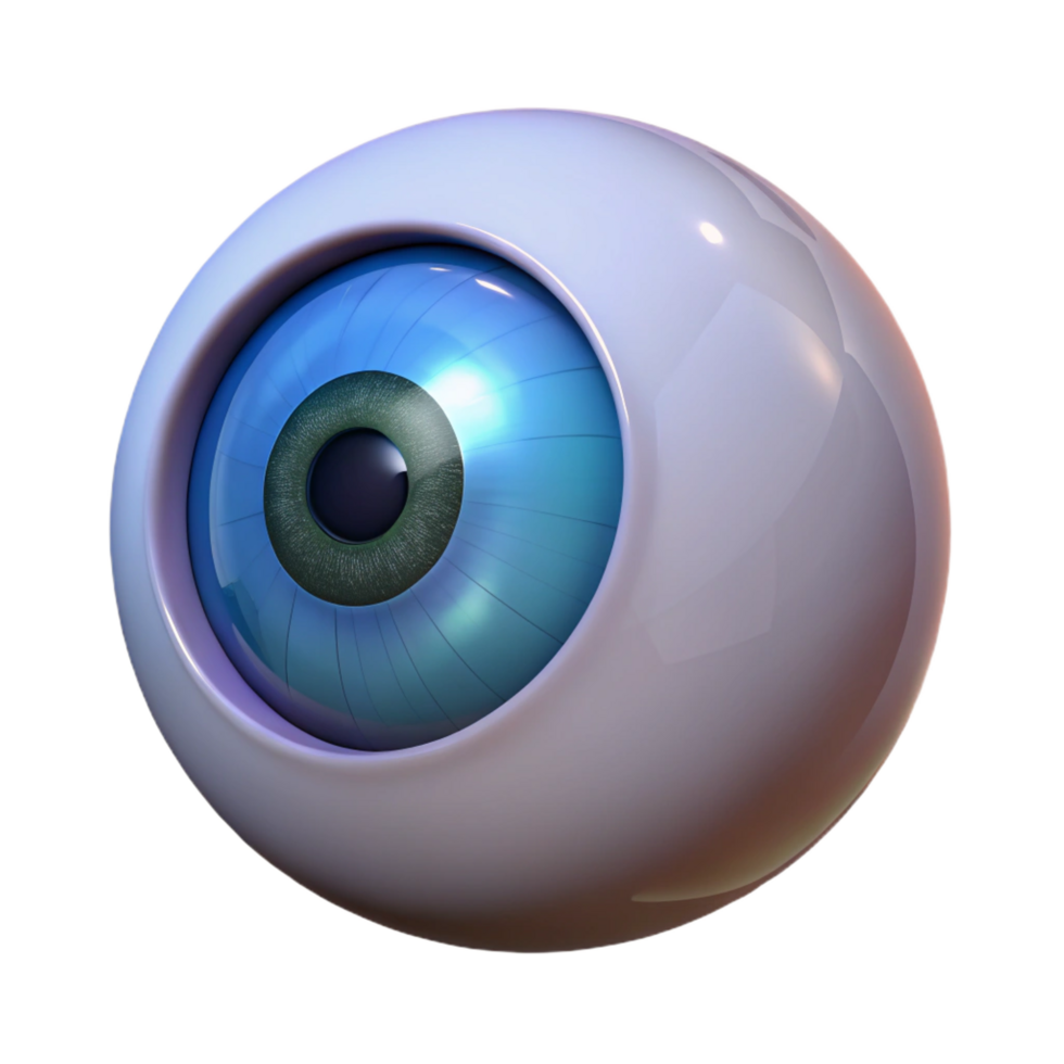 serene minimalist A single, realistic human eye with iris made of a gemstone, original png