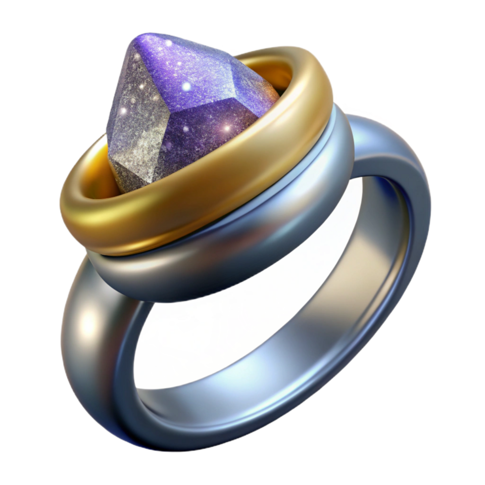 wonderful creative Silver Ring Simple Band Isolated Element premium png