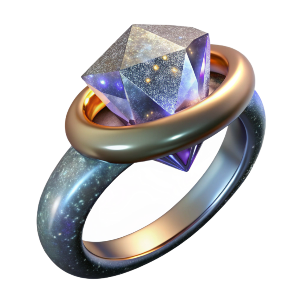 stunning traditional Silver Ring with Diamond Transparent Background authentic png