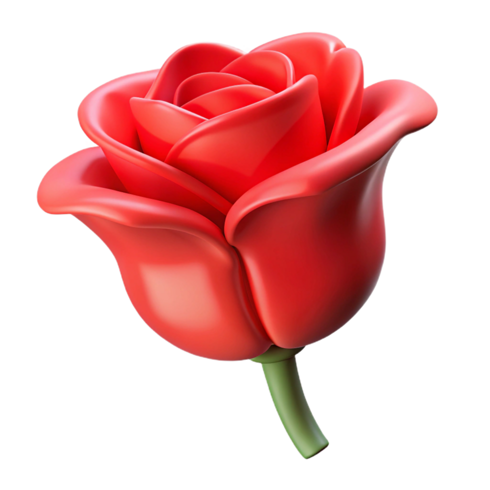 extraordinary classic Single petal from a red rose premium png