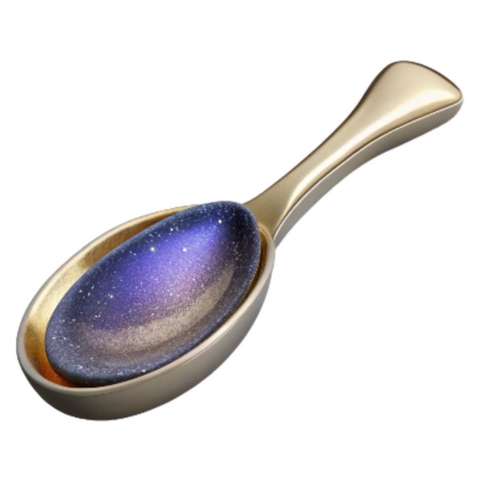 elegant vintage Silver Spoon Side View Isolated exclusive png