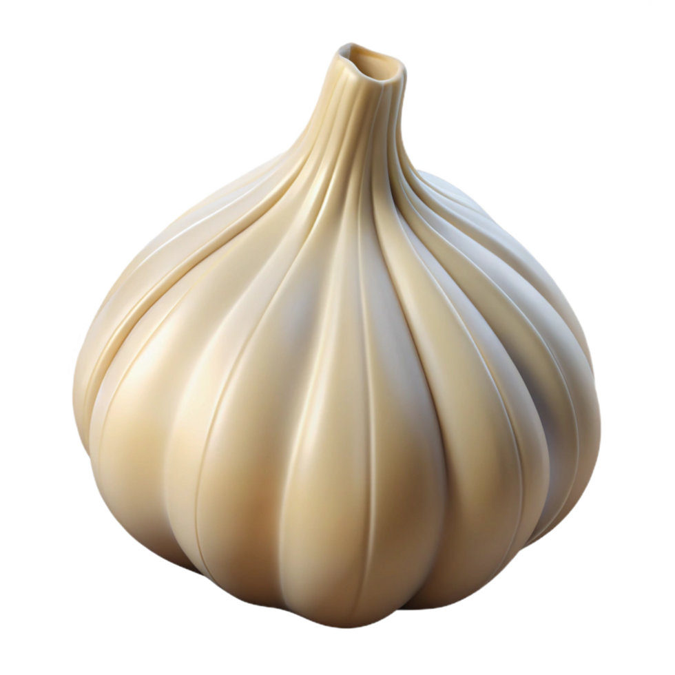 beautiful abstract Single peeled clove of garlic high quality png