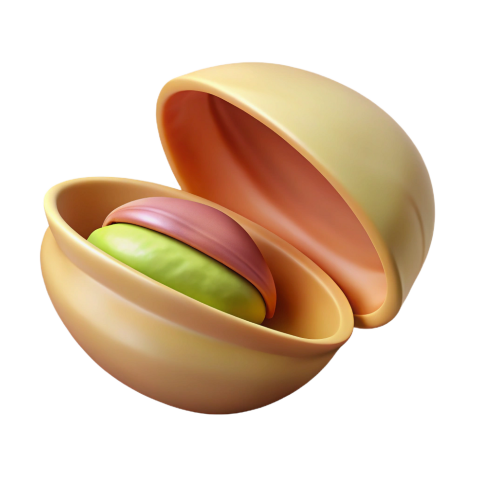 extraordinary vintage Open pistachio nut shell detailed png
