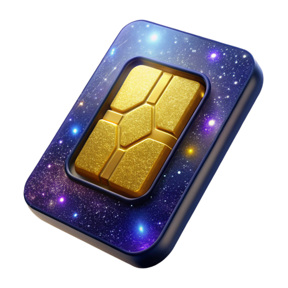 vibrant minimalist Sim Card Isolated Element exclusive png