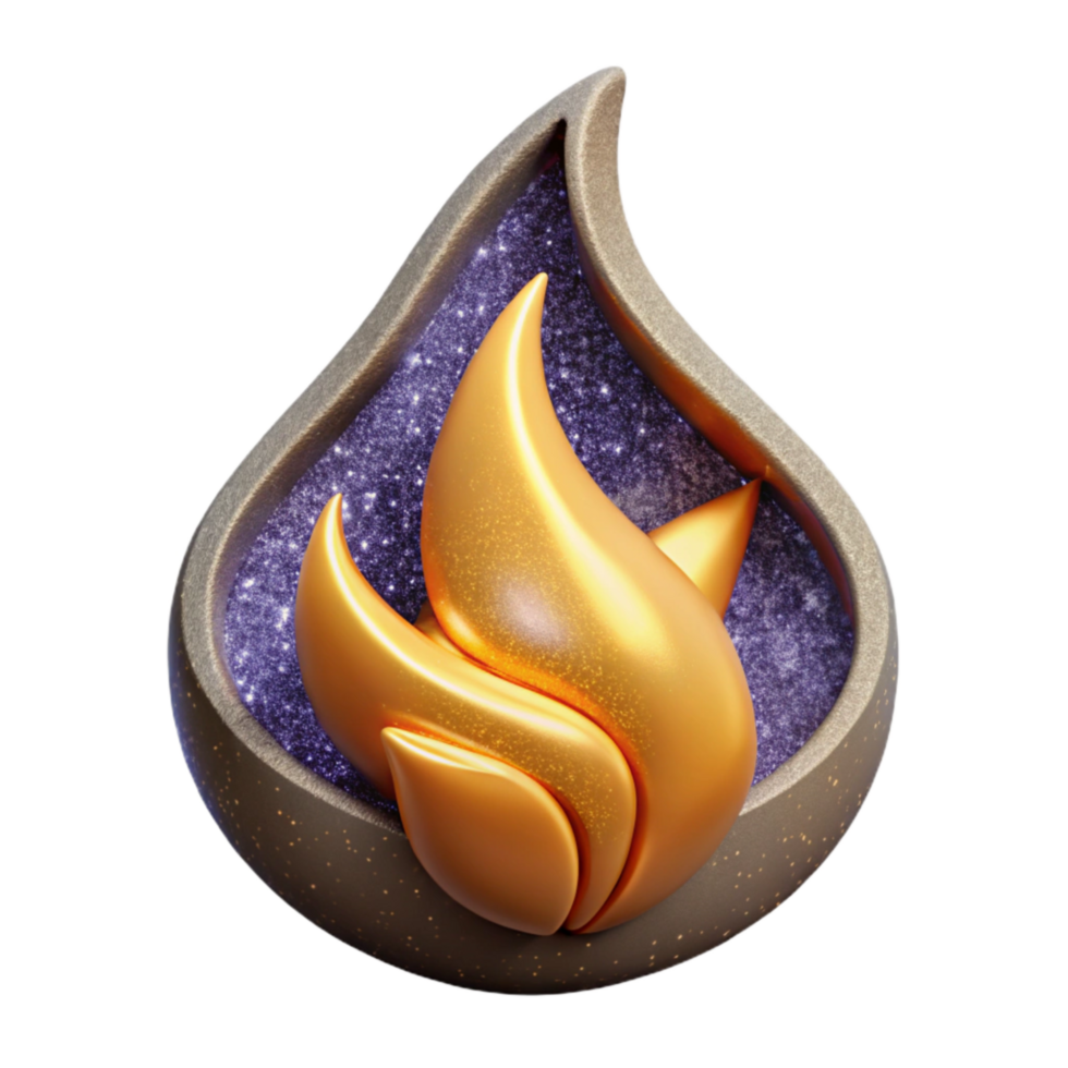 beautiful rustic Simple Flame Symbol Cutout exclusive png