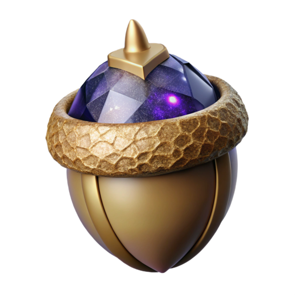 beautiful modern Single Acorn Front View Cutout authentic png