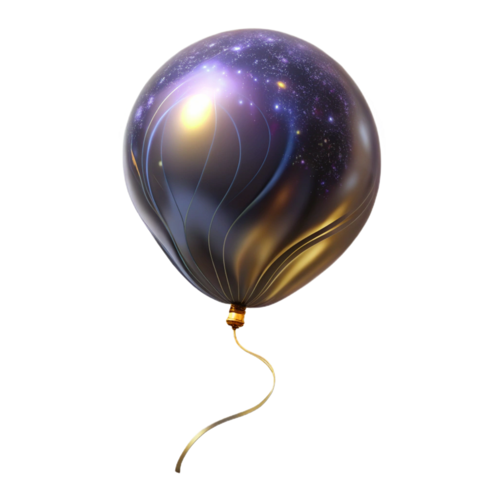 beautiful rustic Single Balloon with String Isolated Element authentic png
