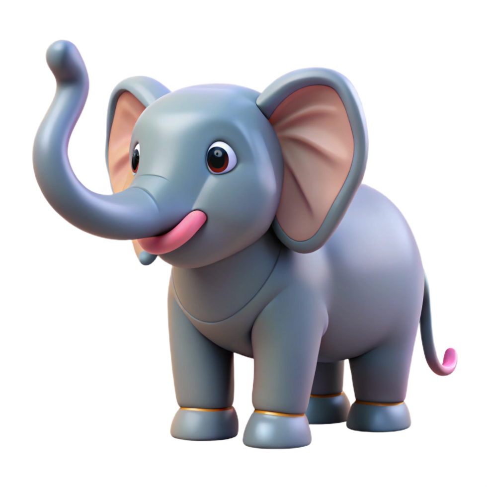 stunning traditional Elephant with raised trunk, high quality png