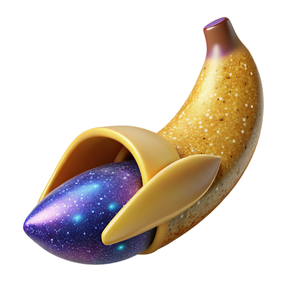 dramatic rustic Single Banana Peel Fully Removed Cutout high resolution png