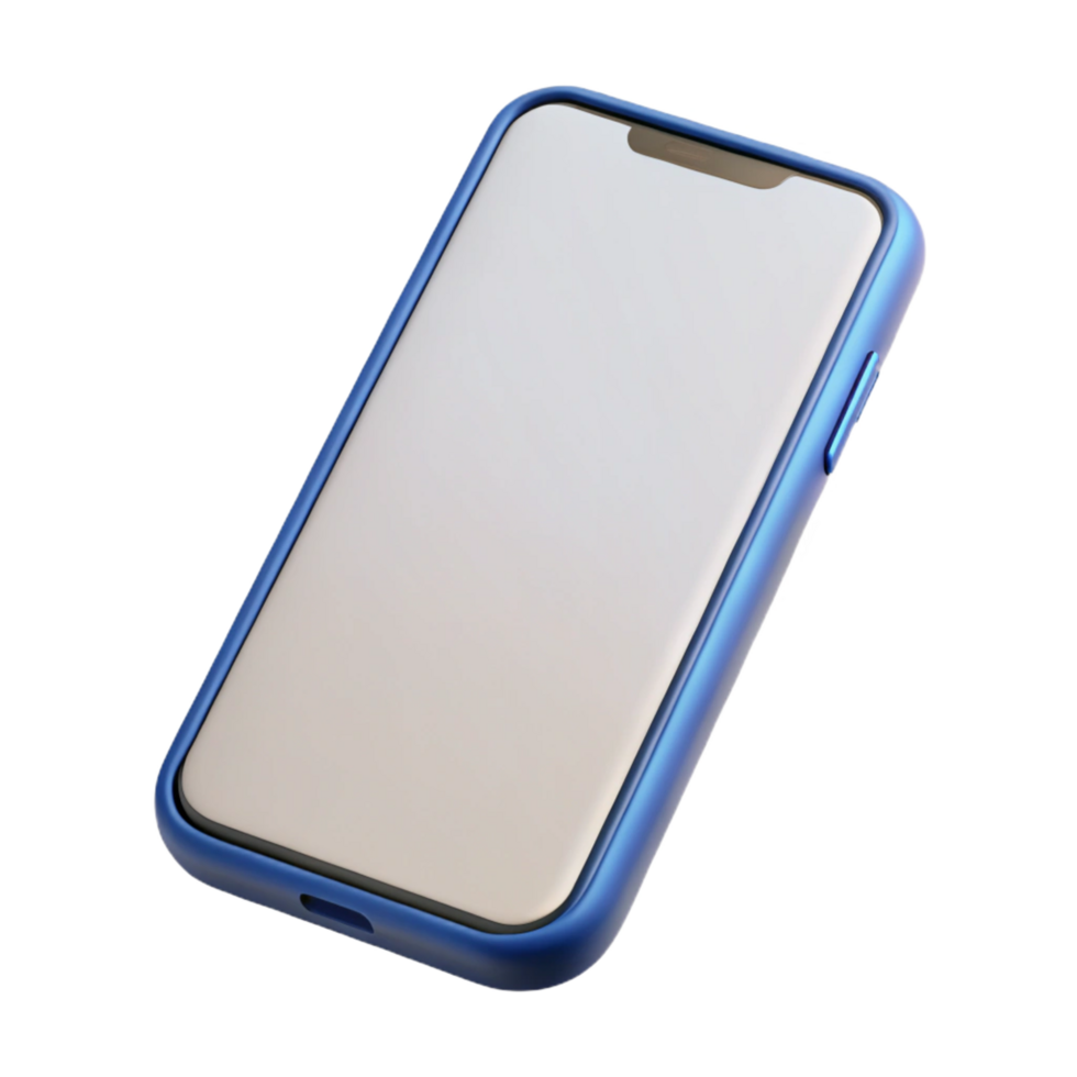 beautiful artistic Smartphone with blank screen, professional png