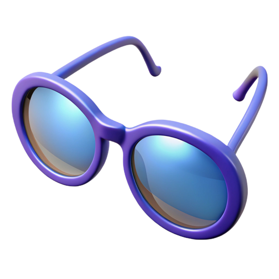vibrant minimalist Glasses with thin frames, high quality png