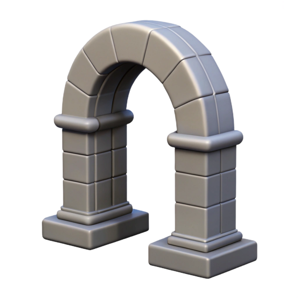 magnificent creative Keystone, stone arch, architectural element authentic png