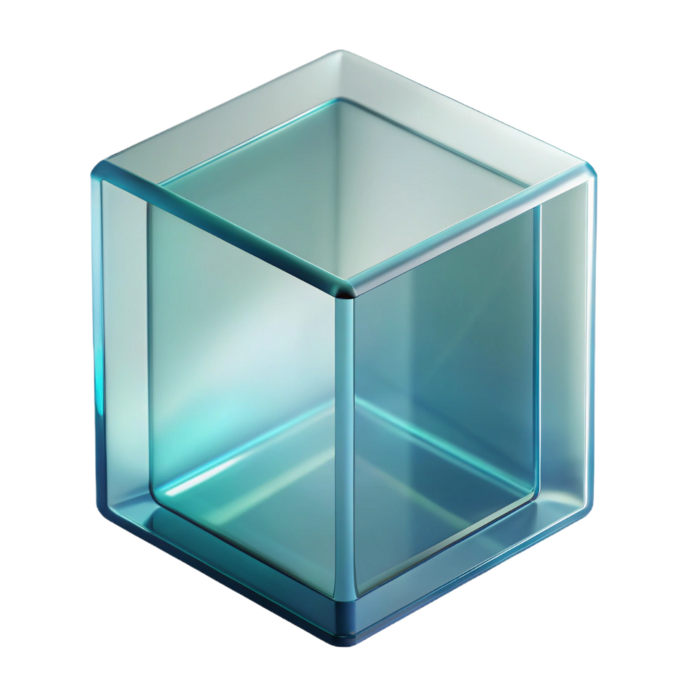 dramatic minimalist Glass block, translucent, architectural feature genuine png