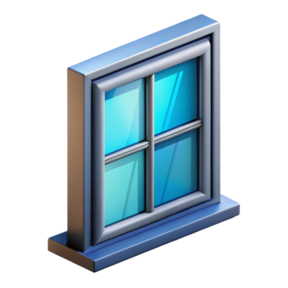 dramatic modern Double-glazed window, energy saving, thermal insulation professional png