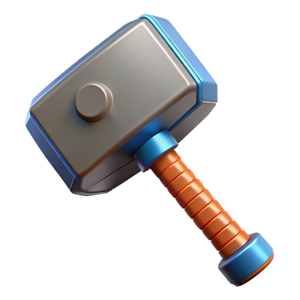 elegant traditional Thor's hammer, Mjolnir genuine png