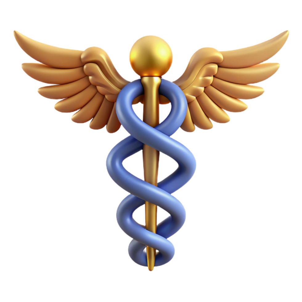 magnificent artistic Hermes' caduceus 4K png