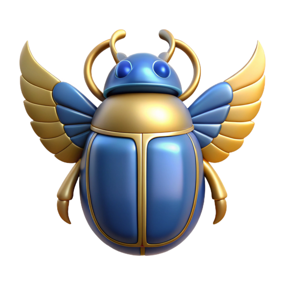 impressive modern Scarab beetle, Egyptian sacred symbol high resolution png