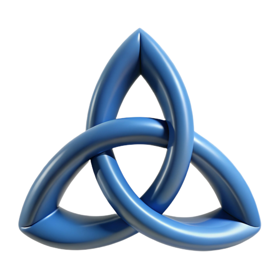 serene vintage Triquetra, Celtic symbol high quality png