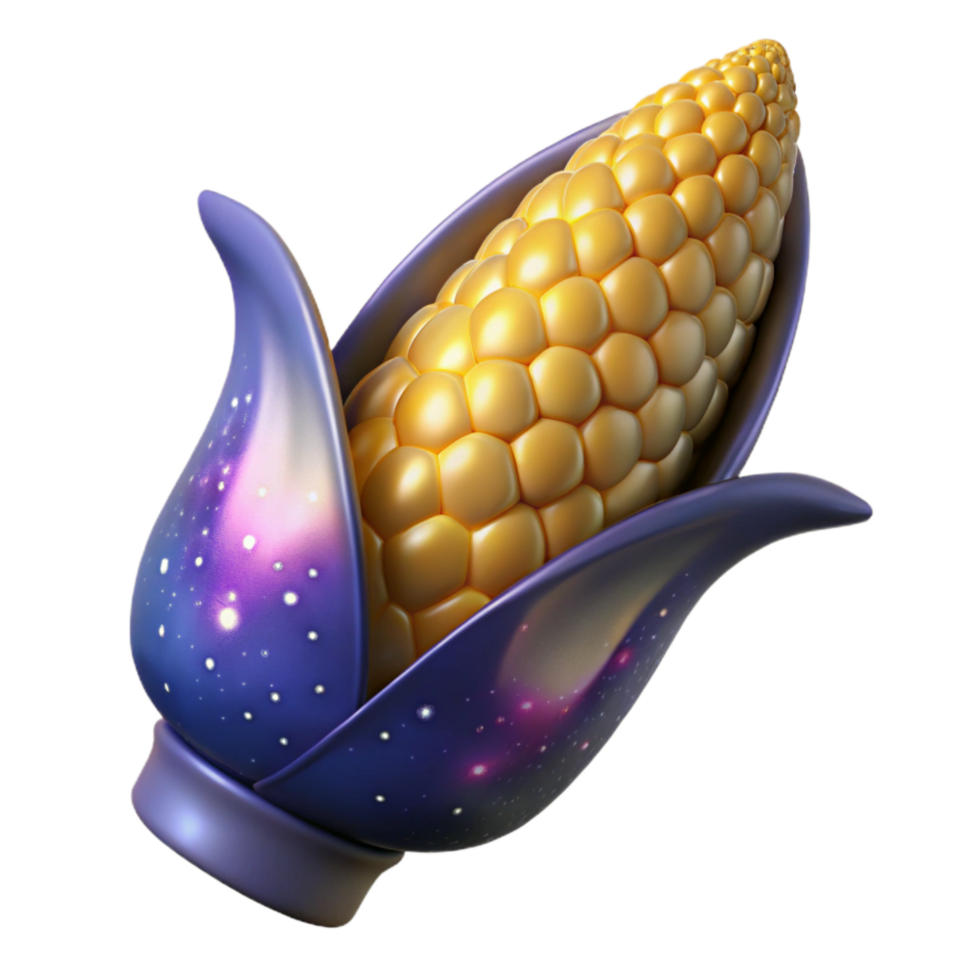 dramatic rustic Single Ear of Corn Isolated Cutout professional png