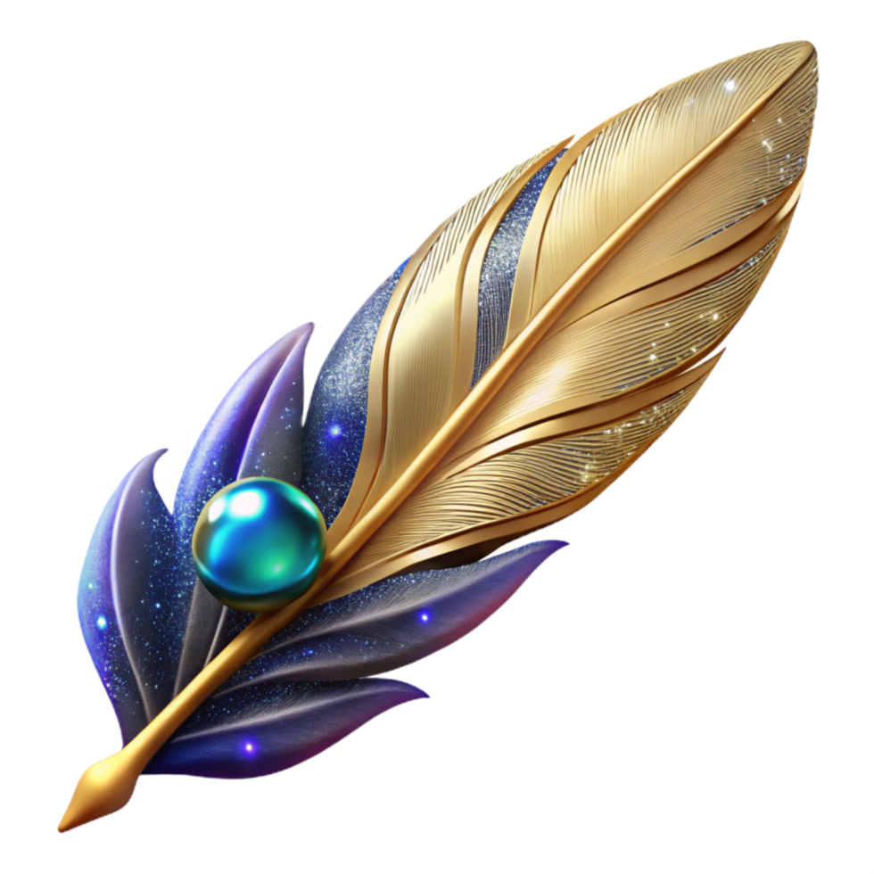 extraordinary modern Single Feather Floating in Air Cutout premium png