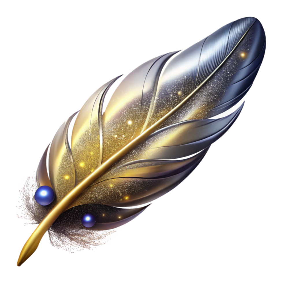 extraordinary abstract Single Feather Falling Through Air Transparent detailed png