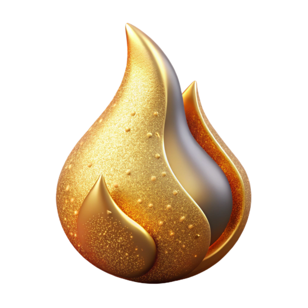 extraordinary modern Single Flame Icon Isolated png