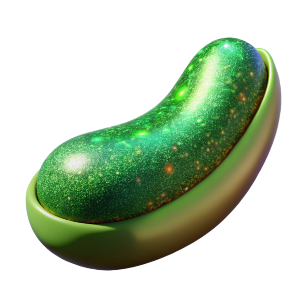 dramatic creative Single Green Bean Isolated Element original png