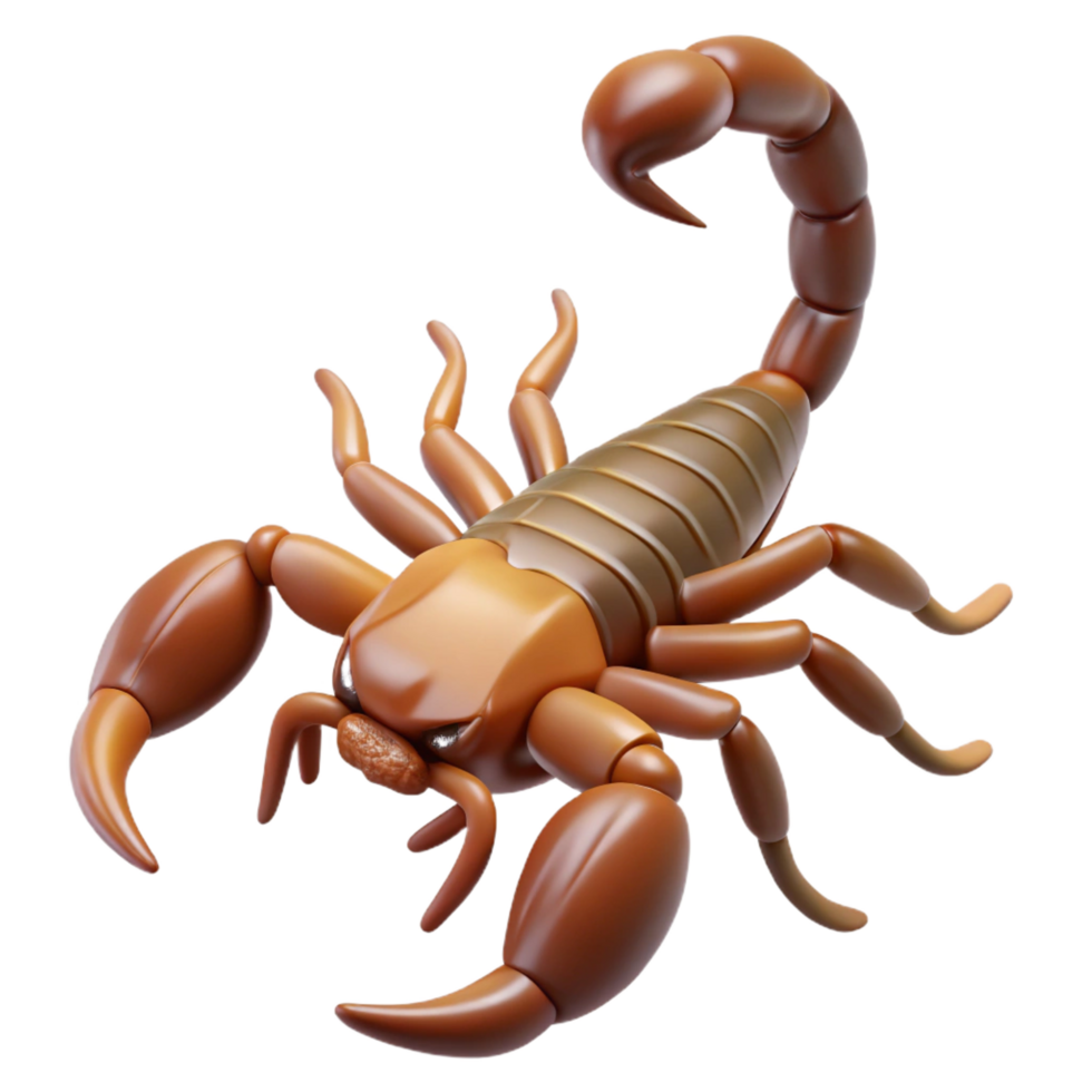 elegant classic A scorpion with its tail raised detailed png
