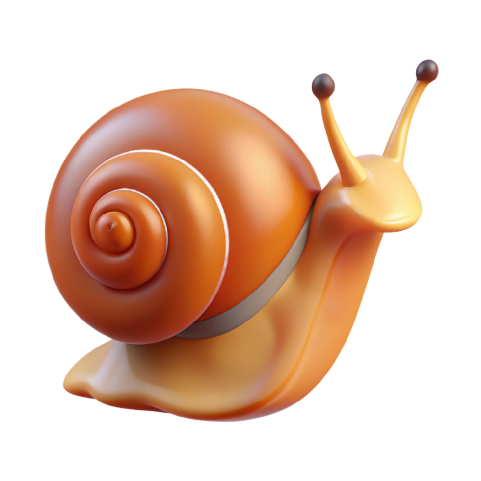 beautiful rustic A snail crawling slowly original png