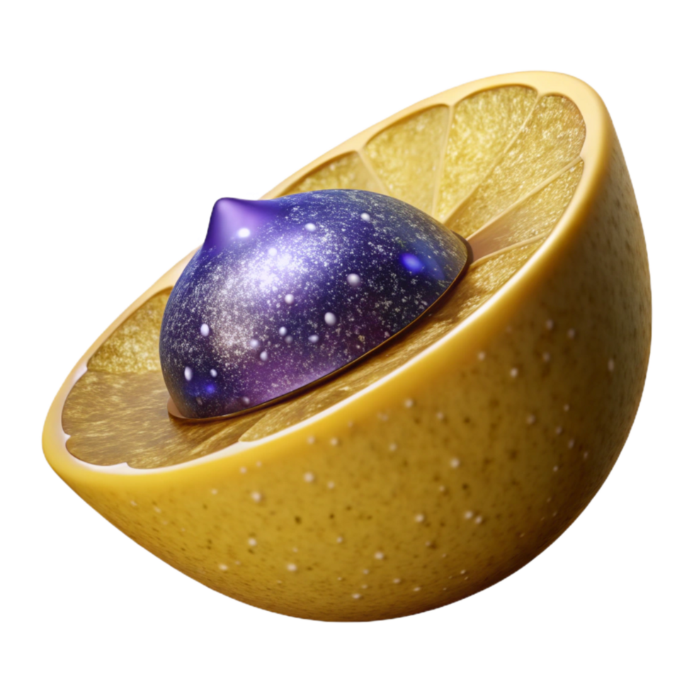 impressive contemporary Single Lemon Slice Cutout high quality png