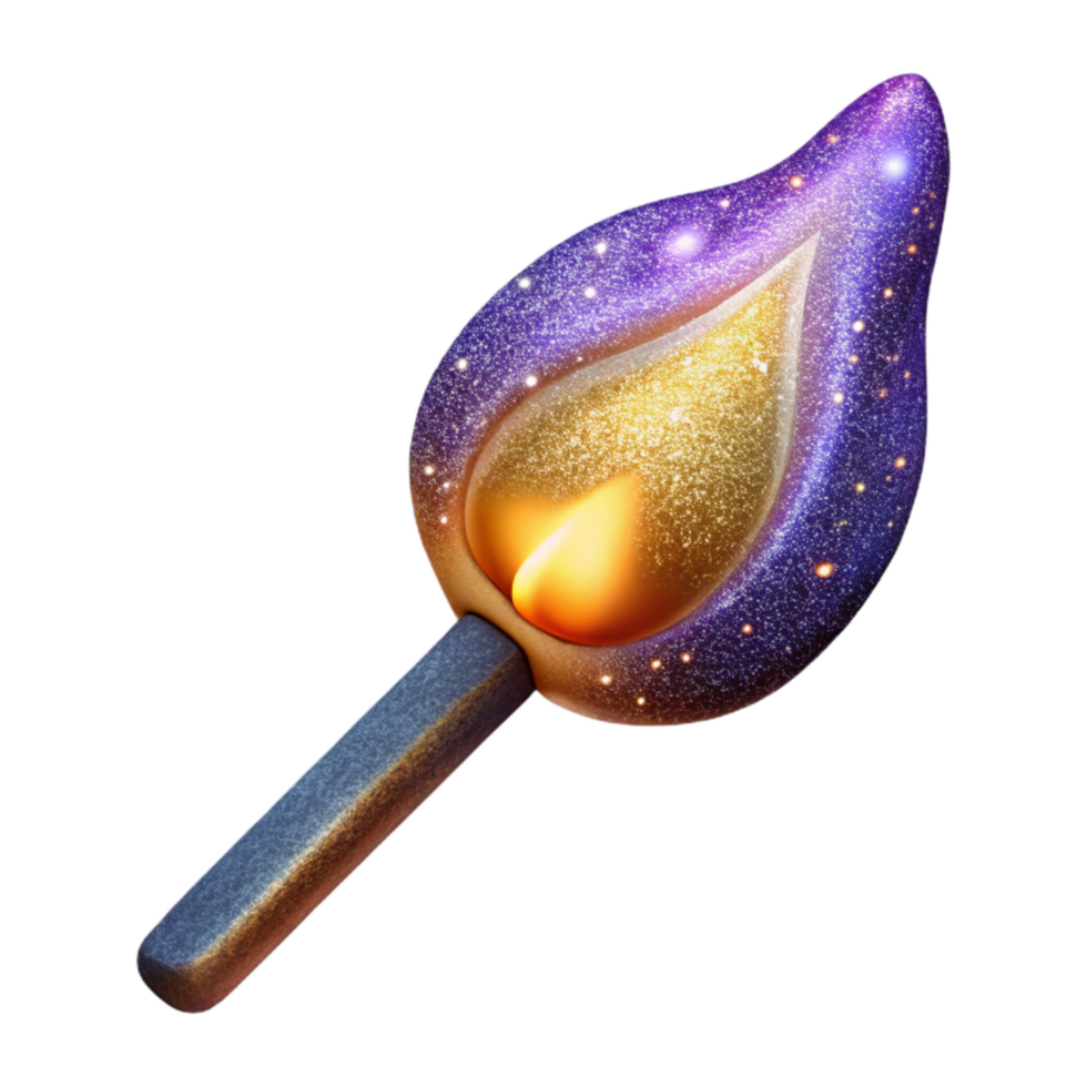 vibrant modern Single Match Flame Ignition Isolated high quality png