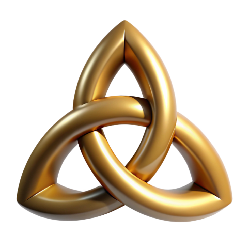 elegant creative Triquetra, Celtic symbol, exclusive png