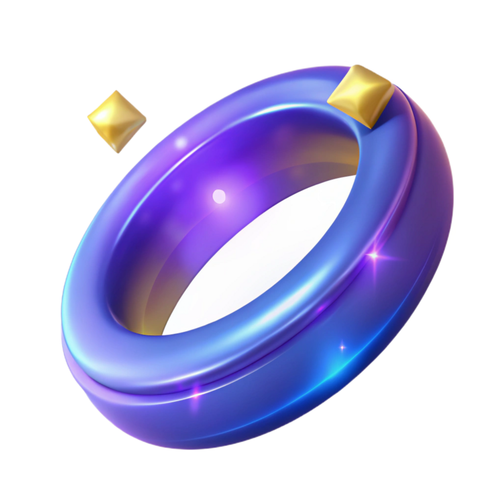 elegant rustic A magic ring, glowing inscription high quality png