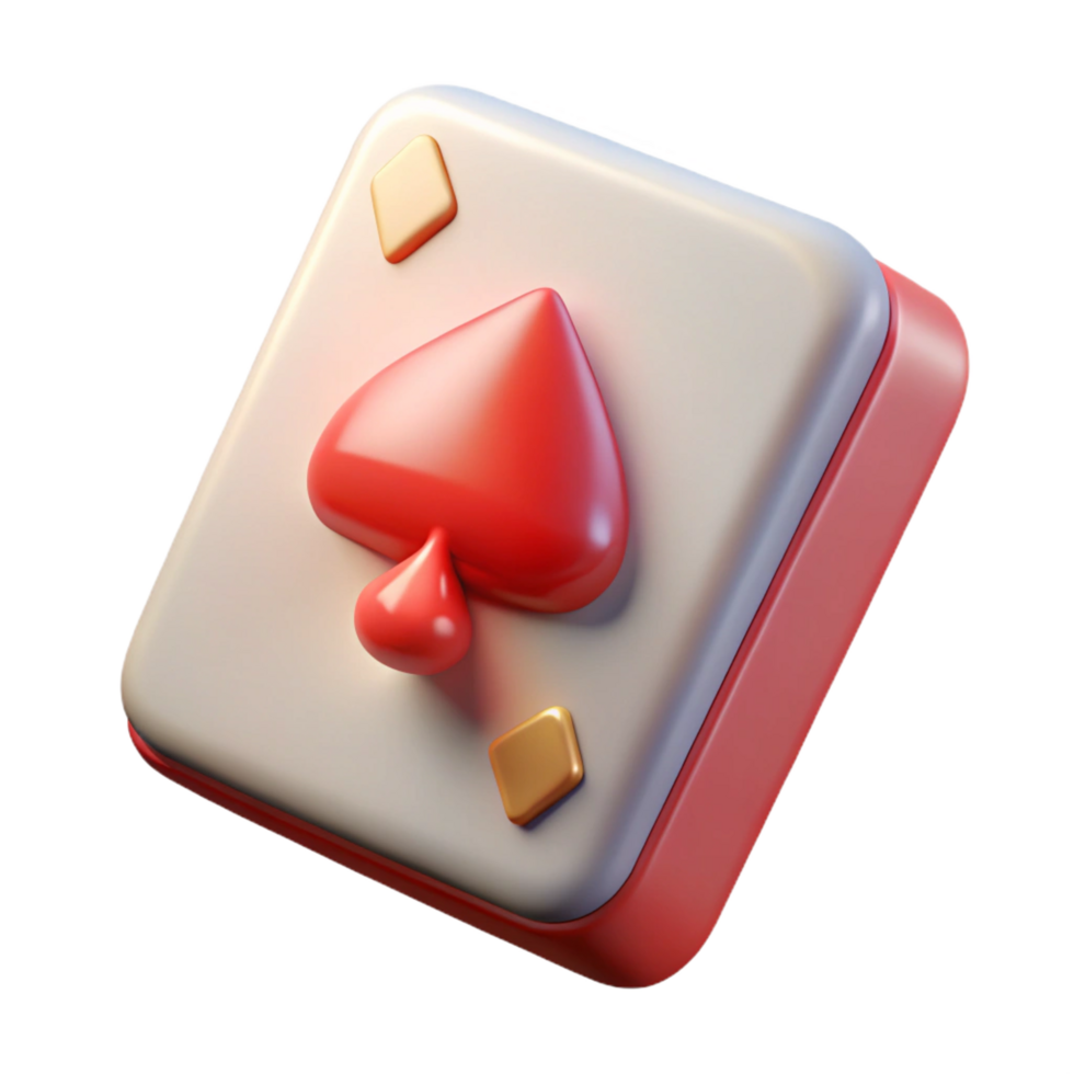 wonderful traditional A single playing card, detailed design original png