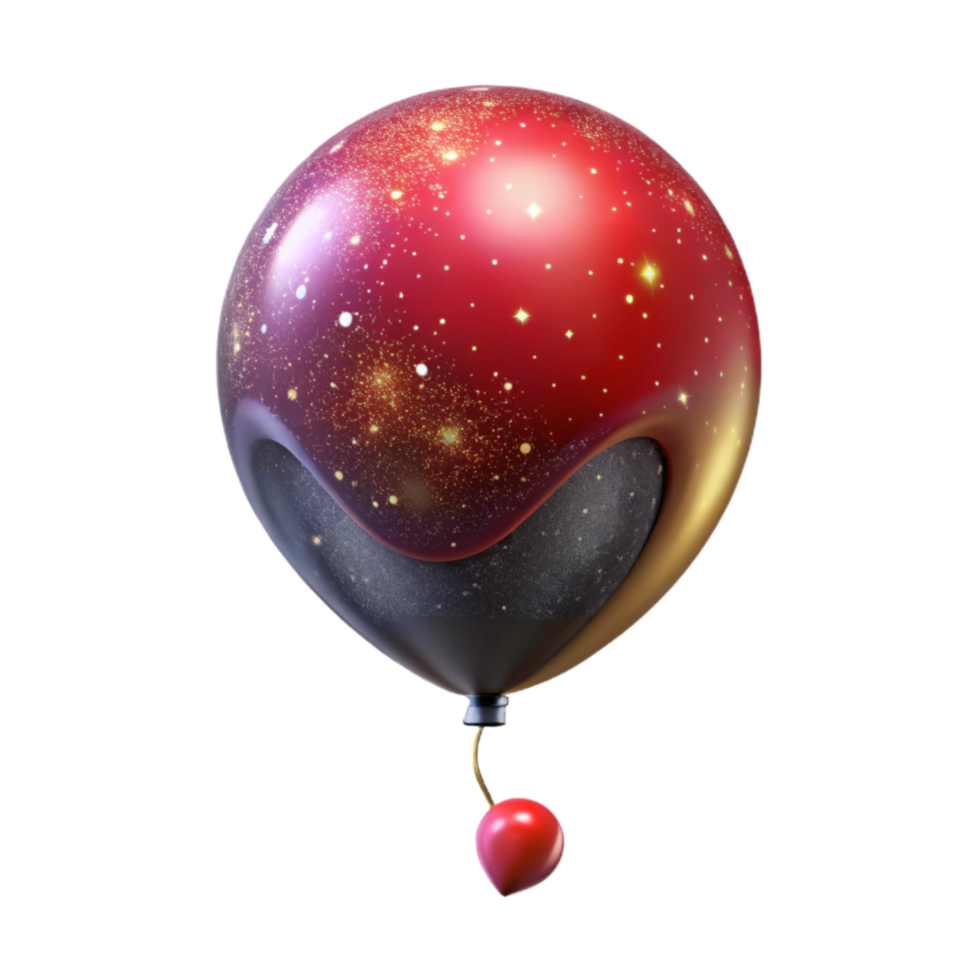 wonderful modern Single Red Balloon Floating Upward Isolated high quality png