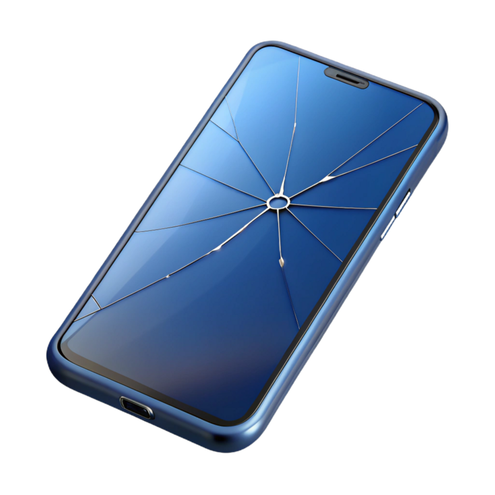 extraordinary rustic Smartphone with cracked screen exclusive png
