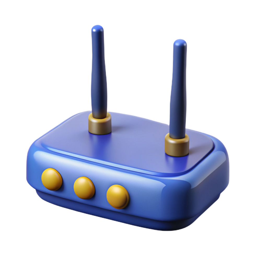 vibrant artistic Router with antennas exclusive png