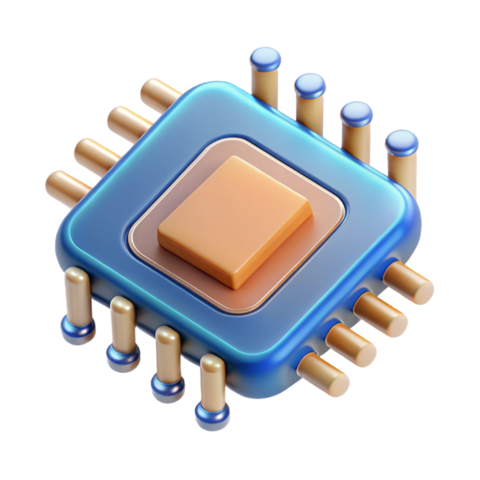 dramatic traditional Microchip with circuitry authentic png
