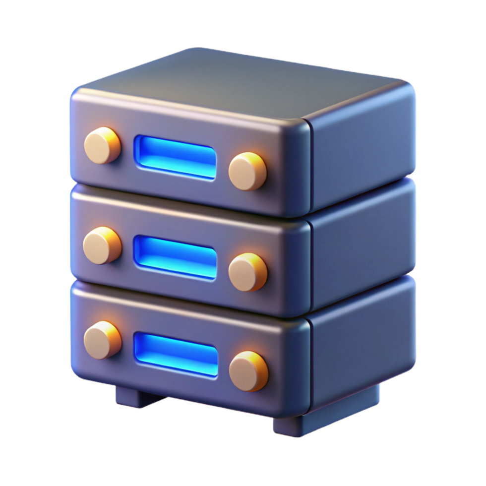 impressive vintage Server rack with blinking lights genuine png