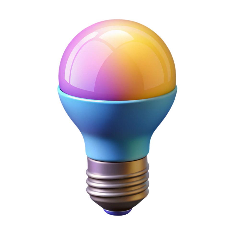 serene classic Smart light bulb with adjustable color 4K png