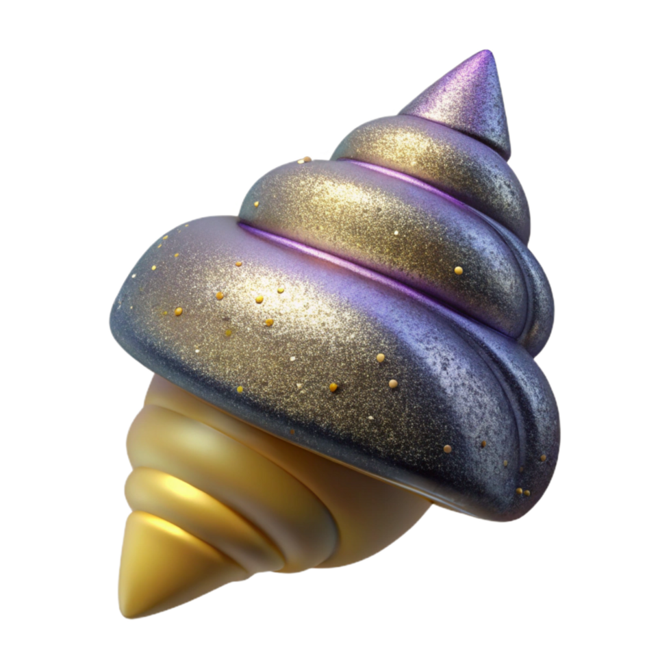 wonderful artistic Single Seashell Conical Shape Isolated high quality png